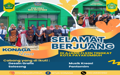 Ikuti lomba FLS2N! Kepala MTsN 2 Kota Payakumbuh Melepas Secara Resmi Peserta Didik untuk Bertanding