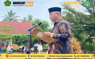 MTsN 2 Kota Payakumbuh Gelar Upacara Peringatan Hari Pendidikan Nasional 2025 dengan Semangat Partisipasi Semesta
