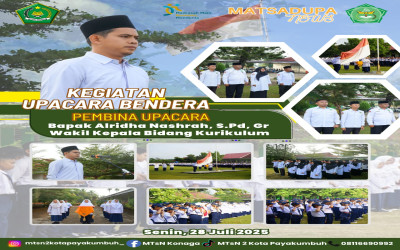 Upacara Bendera Senin, 28 Juli 2025 di MTsN 2 Kota Payakumbuh