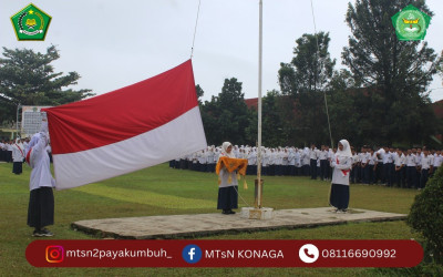 Upacara Hari Kebangkitan Nasional di MTsN 2 Berjalan dengan Lancar