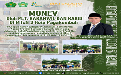 Kunjungan Plt. Kakanwil Kemenag Sumbar Tinjau Rehabilitasi Gedung MTsN 2 Kota Payakumbuh