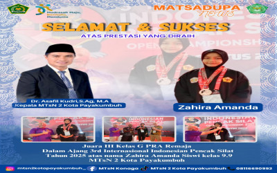 Zahira Amanda Raih Medali Perunggu di Kejuaraan 3rd Internasional Indonesia Pencak Silat Open Championship Tahun 2025
