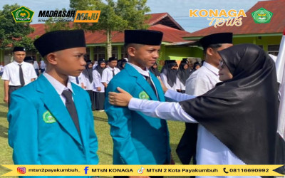 Pengawas Madrasah Hadiri Pelantikan OSIM-MPK di MTsN 2 Kota Payakumbuh