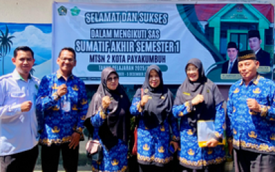Kegiatan Monitoring dan Evaluasi (Monev) Ujian Akhir Semester Ganjil MTsN 2 Kota Payakumbuh Tahun Pelajaran 2025/2026